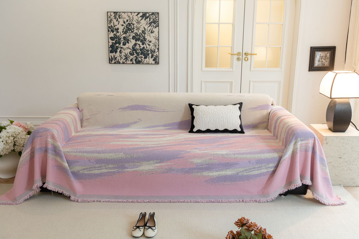 Sofa Throw - Vinterstrand - Blush Pink