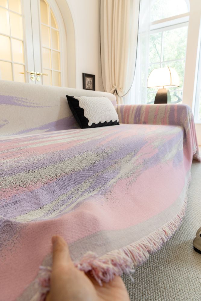 Sofa Throw - Vinterstrand - Blush Pink