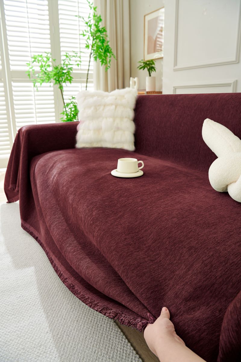 Sofa Throw - Elligate - Maroon