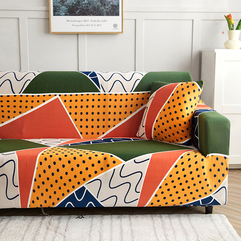 Sofa Cover - Geo Chic - Adaptable & Expandable