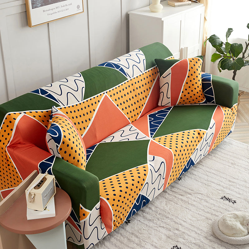 Sofa Cover - Geo Chic - Adaptable & Expandable