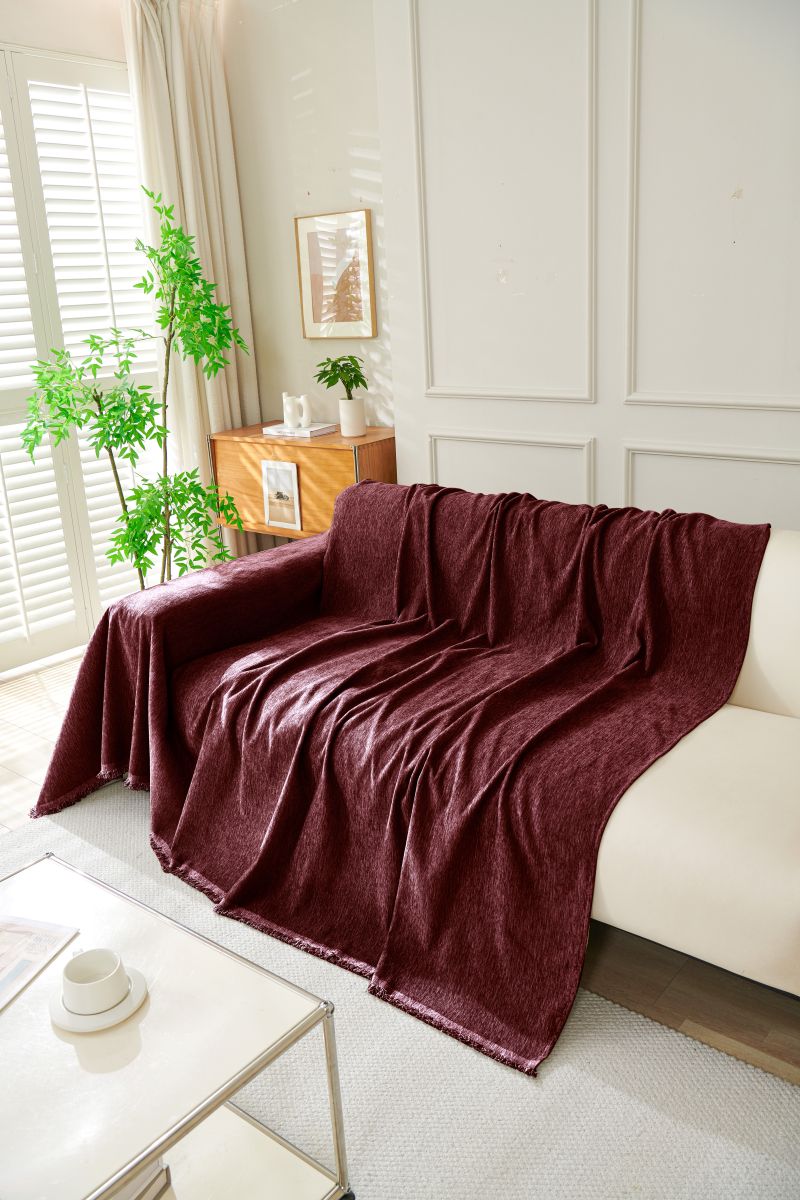 Sofa Throw - Elligate - Maroon