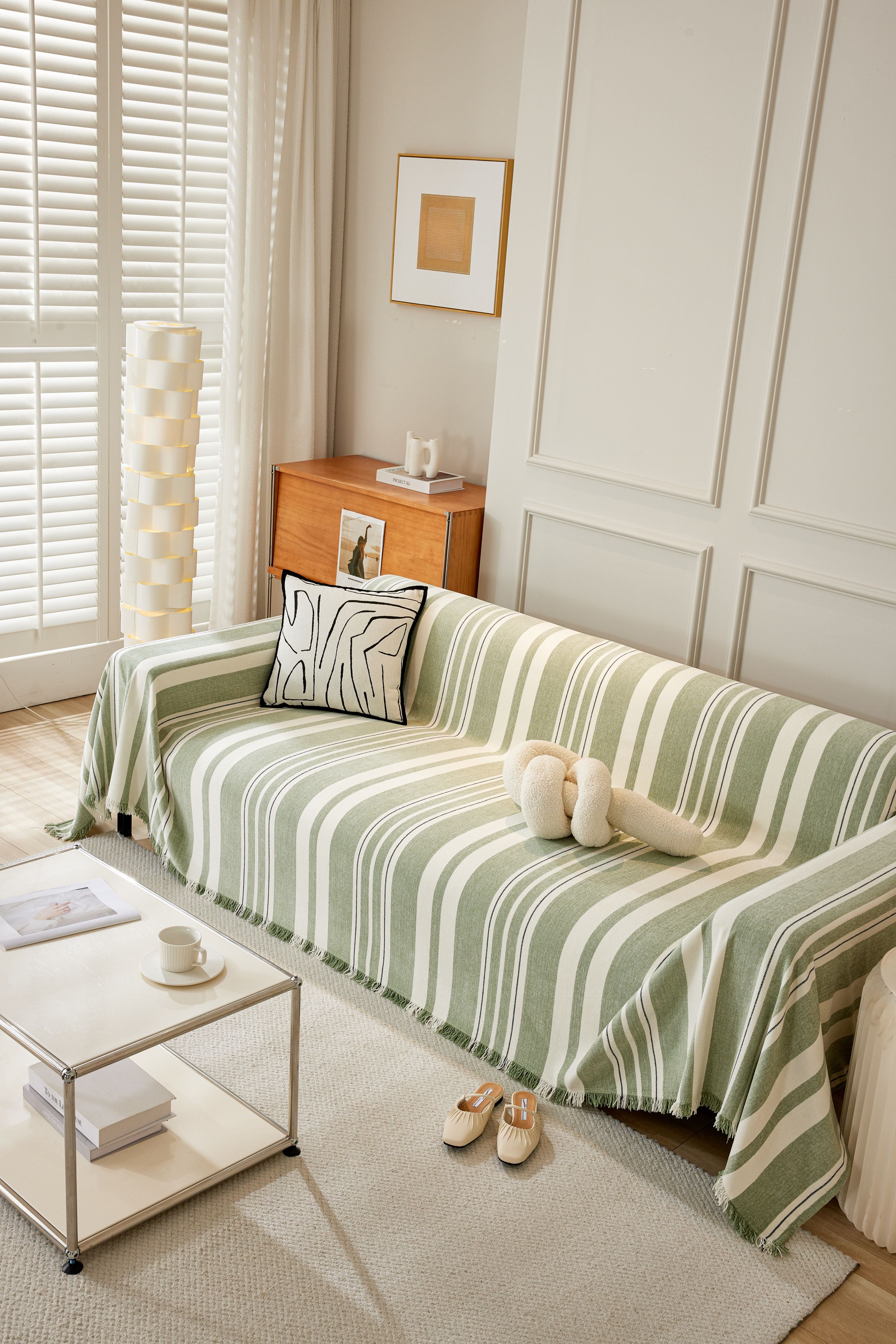 Sofa Throw - Striniara - Cross Green