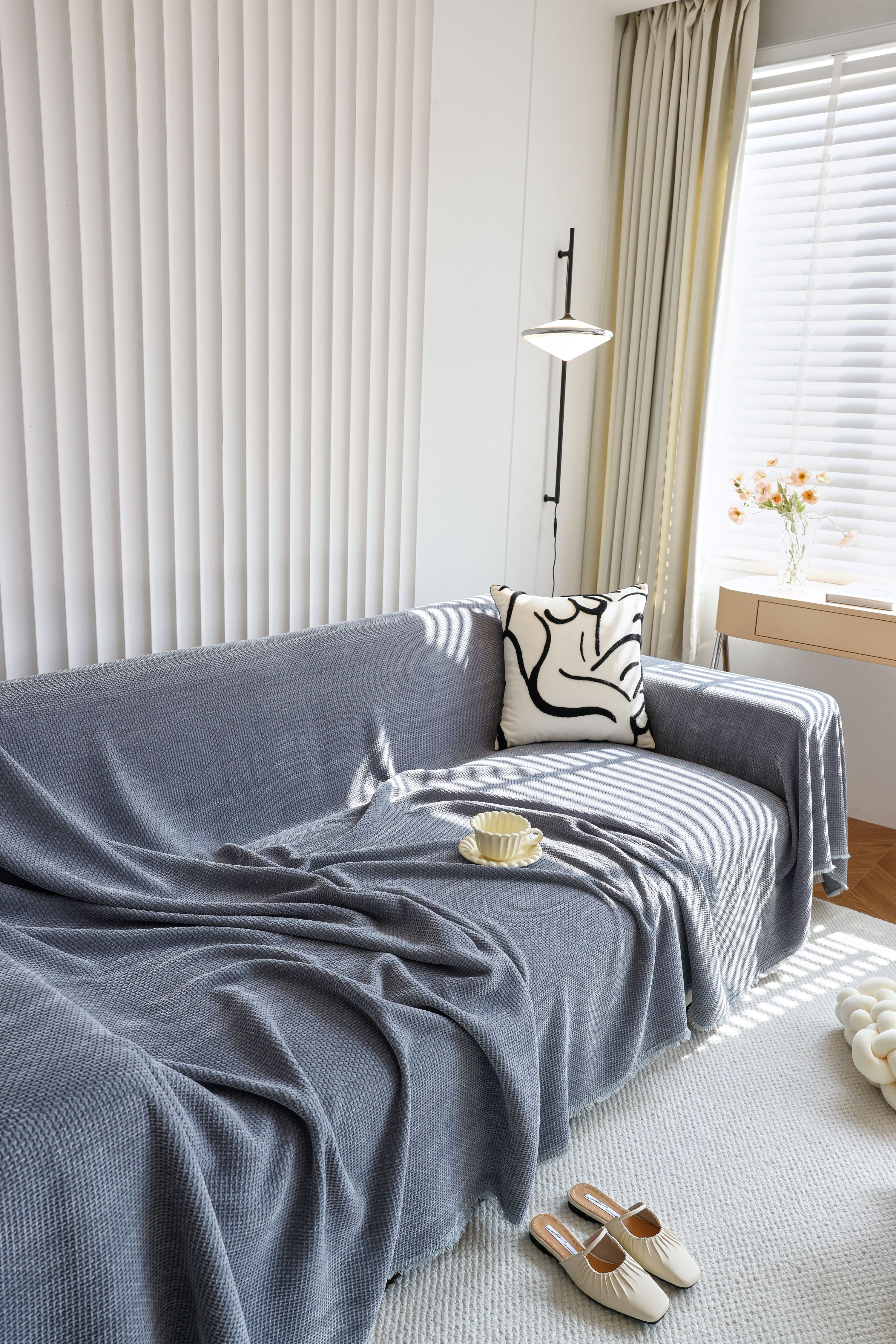 Sofa Throw - Coveri - Dark Gray