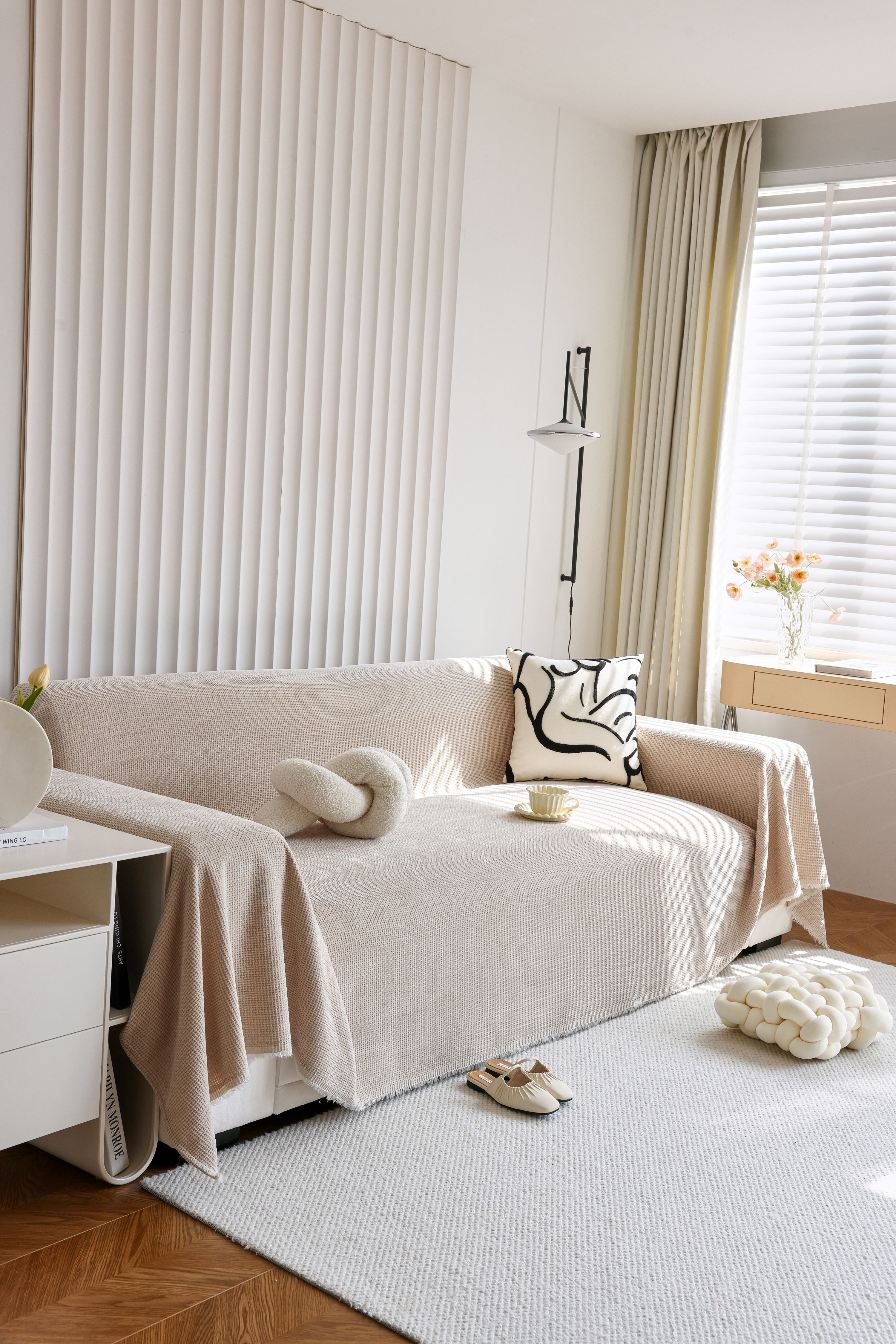 Sofa Throw - Coveri - Khaki
