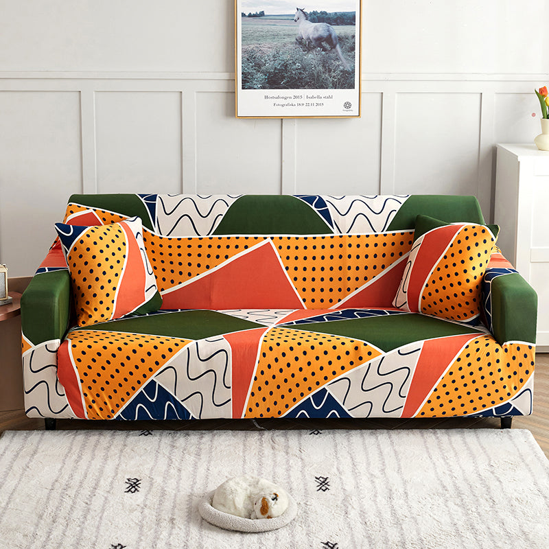 Sofa Cover - Geo Chic - Adaptable & Expandable