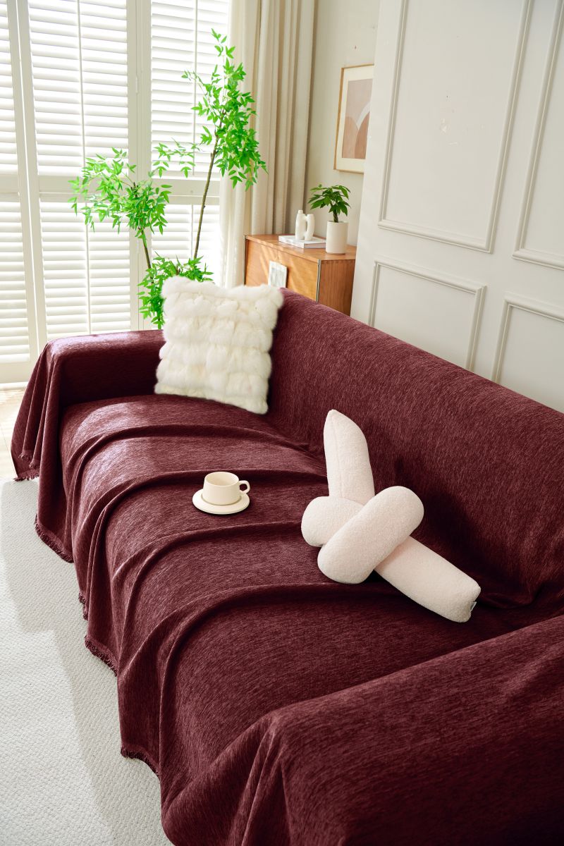 Sofa Throw - Elligate - Maroon