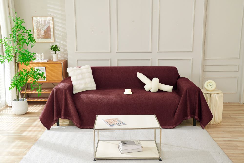 Sofa Throw - Elligate - Maroon