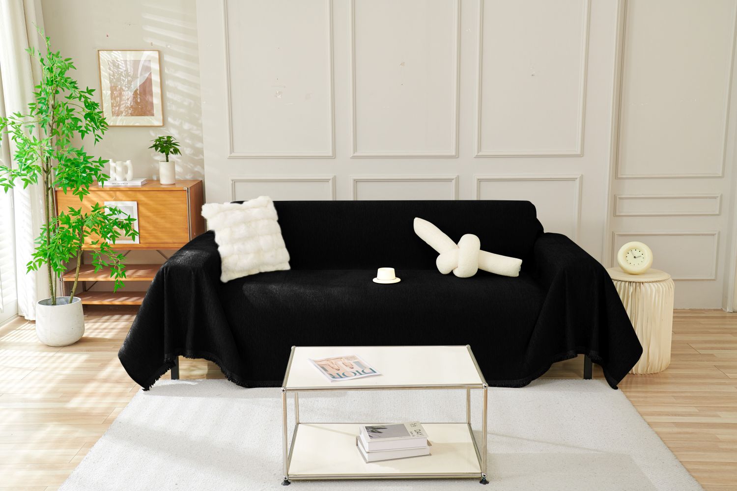 Sofa Throw - Elligate - Black