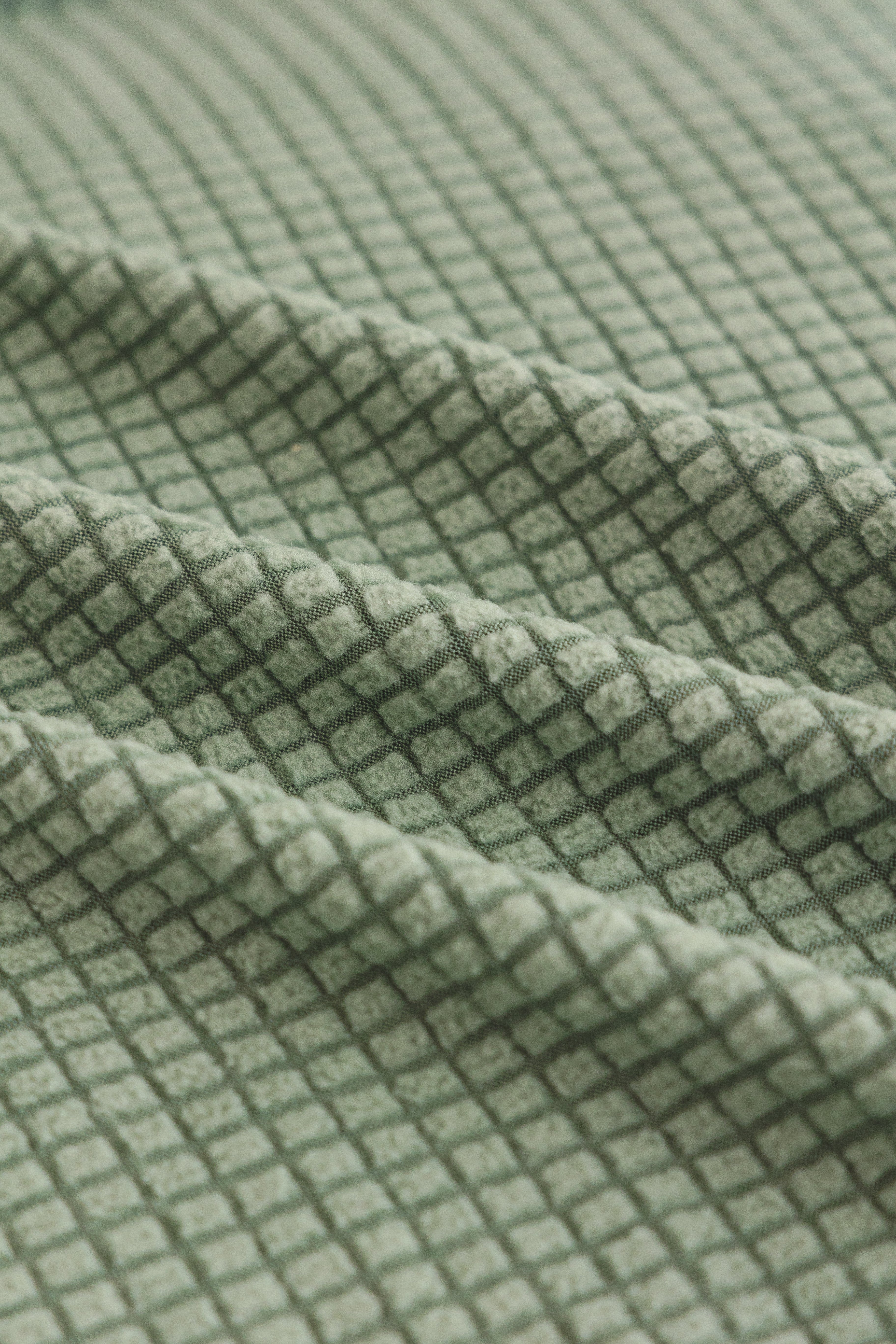 Sofa Cover - Narrow Jacquard - Light Green - Adaptable & Expandable