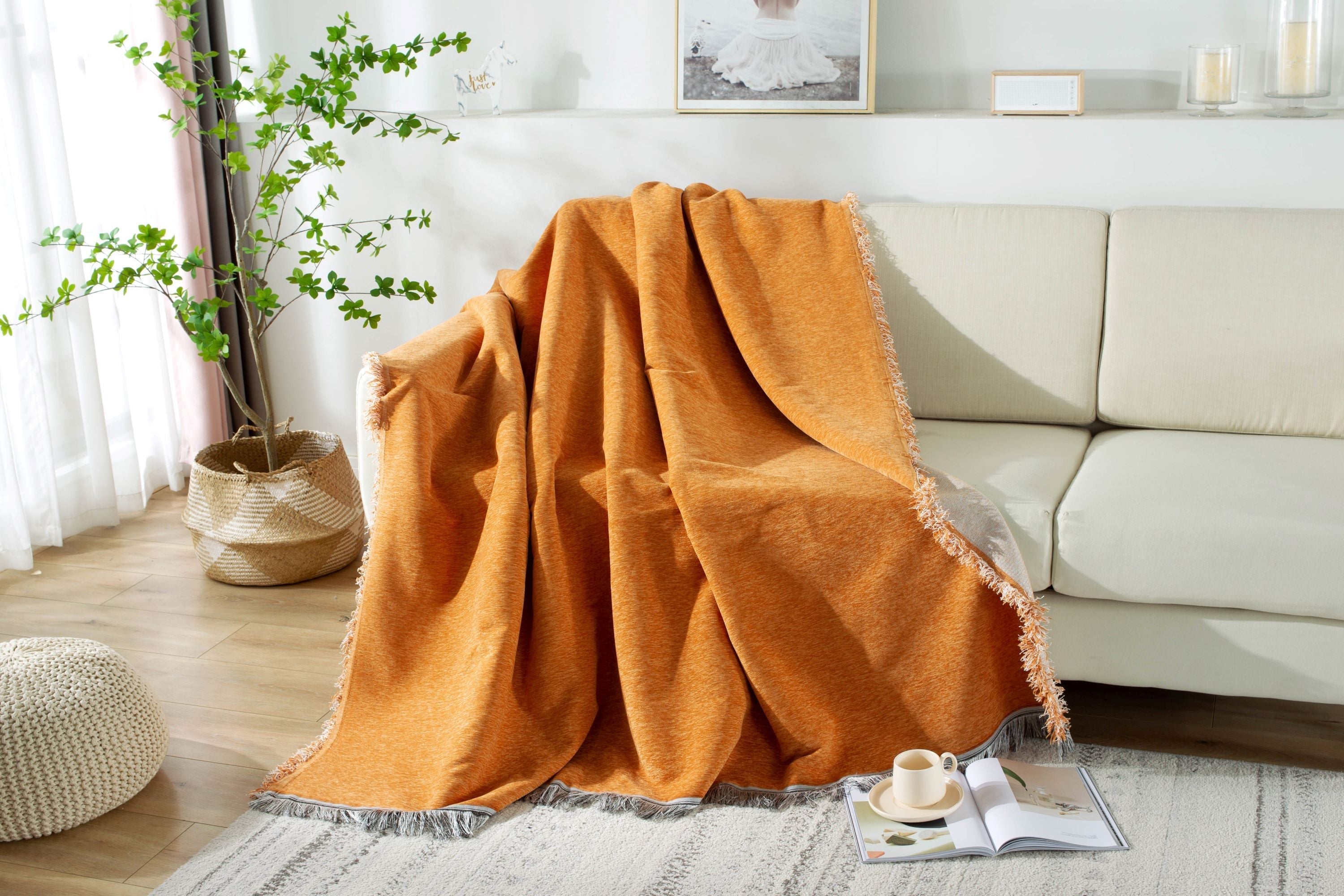 Sofa Throw - Elligate - Orange