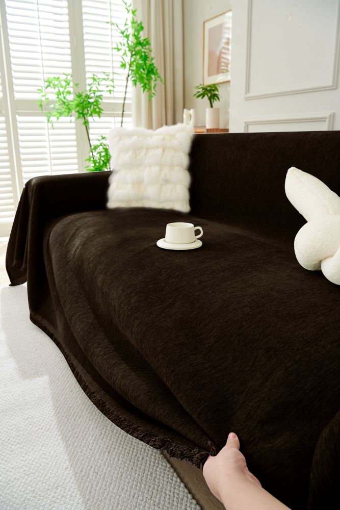 Sofa Throw - Elligate - Dark Choco
