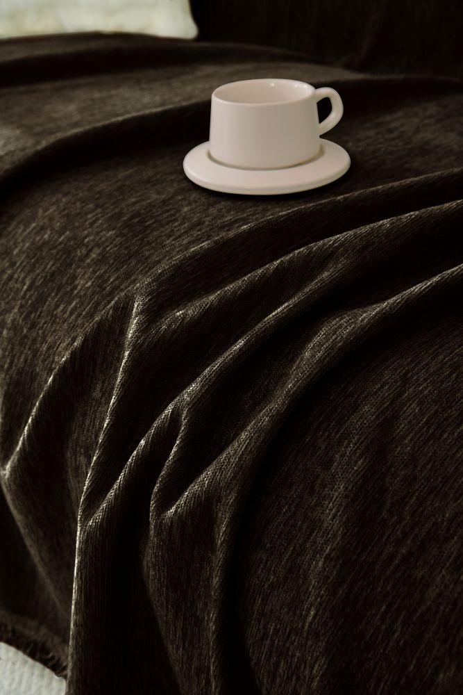 Sofa Throw - Elligate - Dark Choco