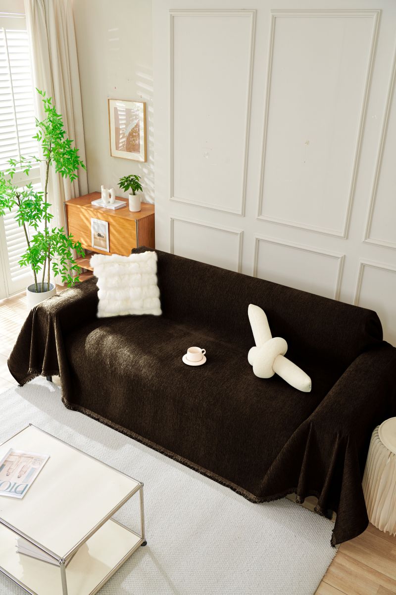Sofa Throw - Elligate - Dark Choco