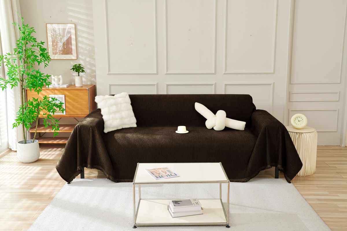 Sofa Throw - Elligate - Dark Choco