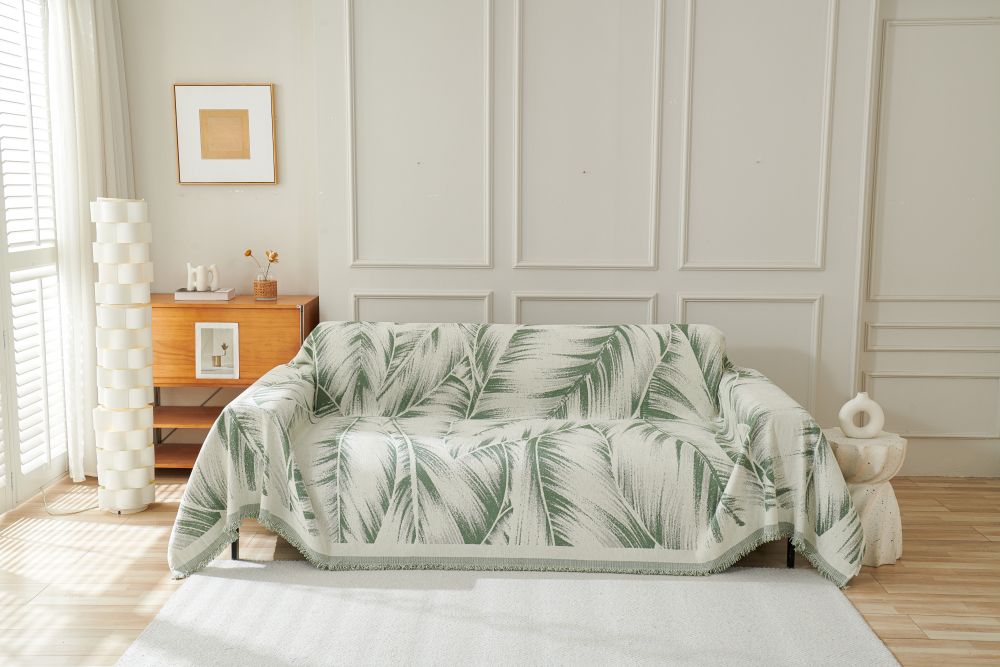 Sofa Throw - Yeluxe - Palm Sage