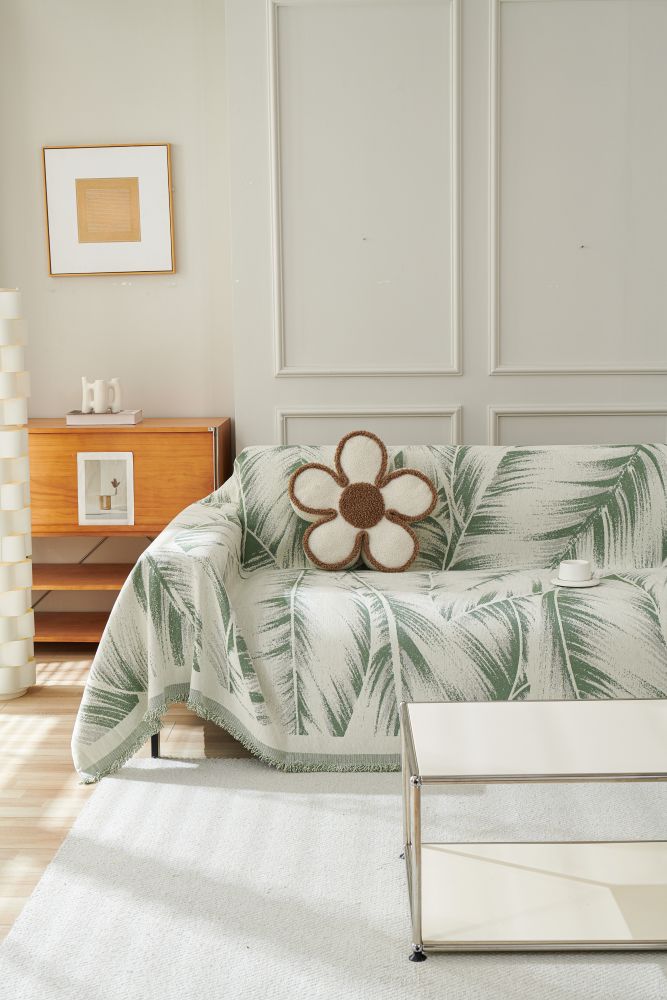 Sofa Throw - Yeluxe - Palm Sage