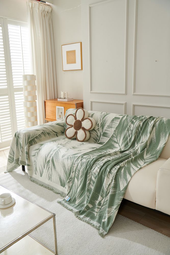 Sofa Throw - Yeluxe - Palm Sage