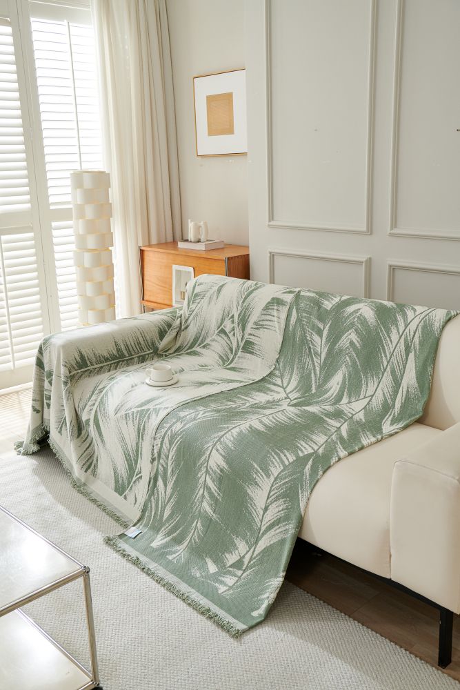 Sofa Throw - Yeluxe - Palm Sage