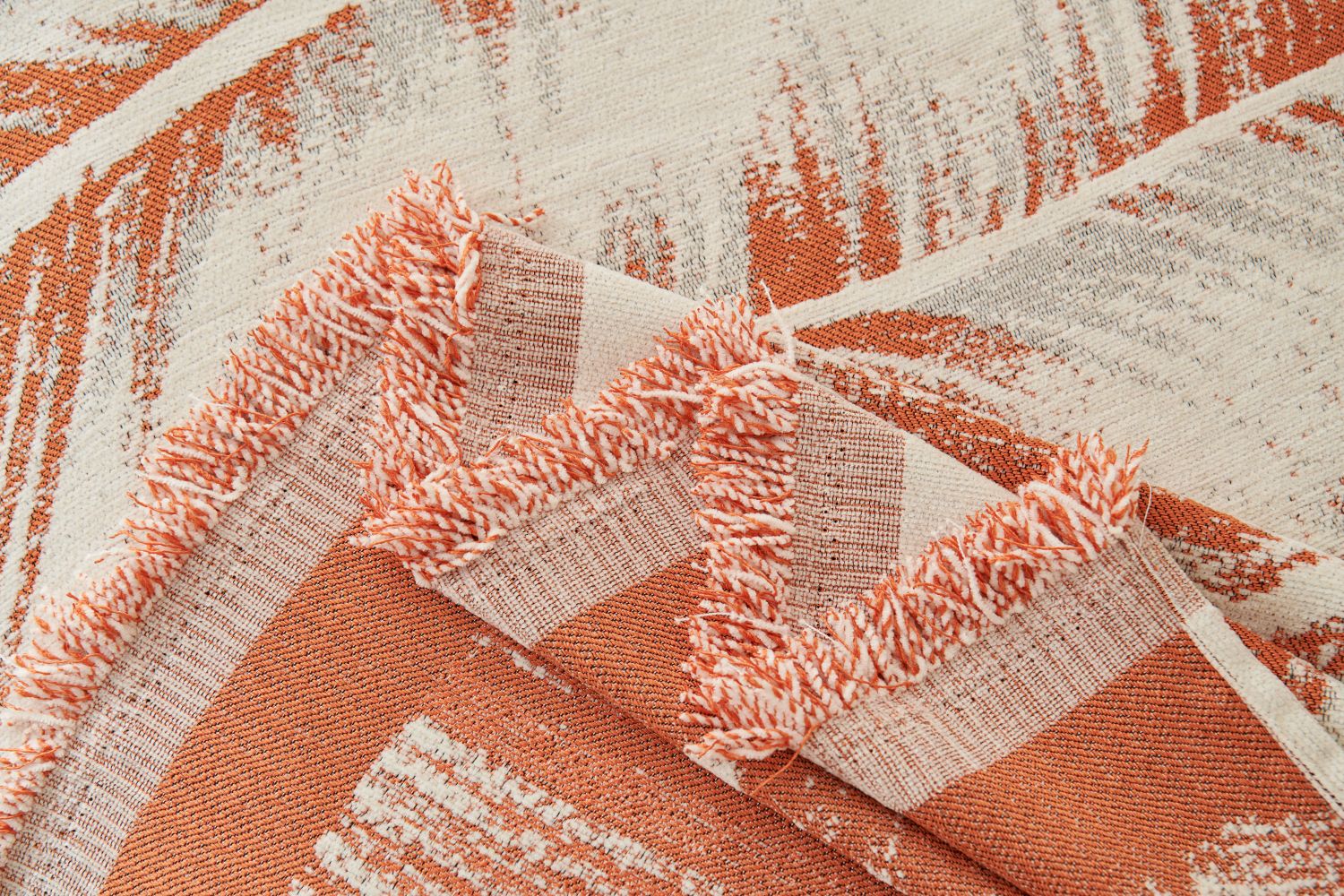Sofa Throw - Yeluxe - Terracotta Palm