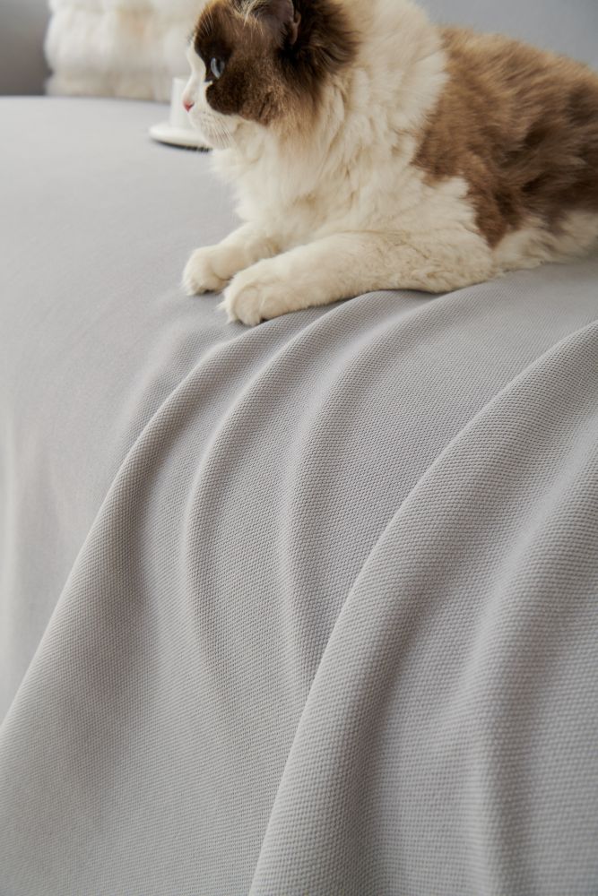 Sofa Throw - Norka - Silver grey