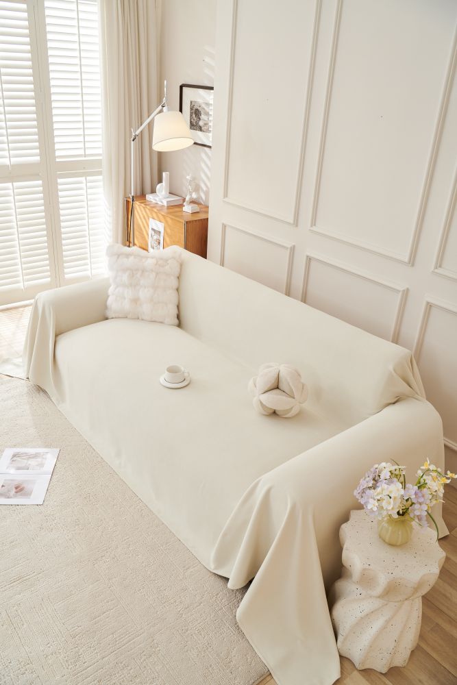 Sofa Throw - Norka - Eggshell