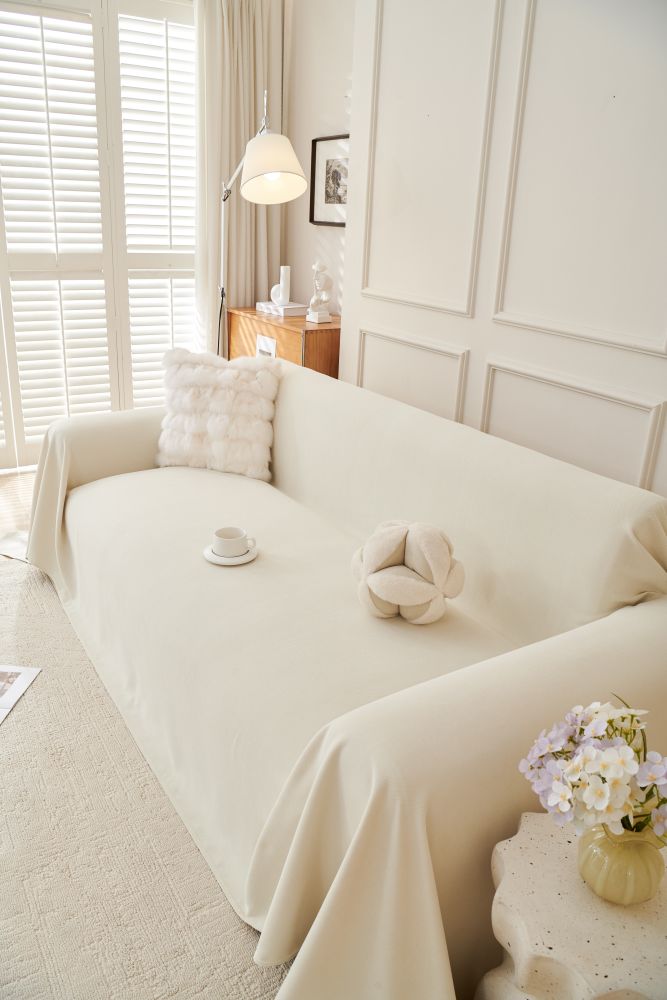Sofa Throw - Norka - Eggshell