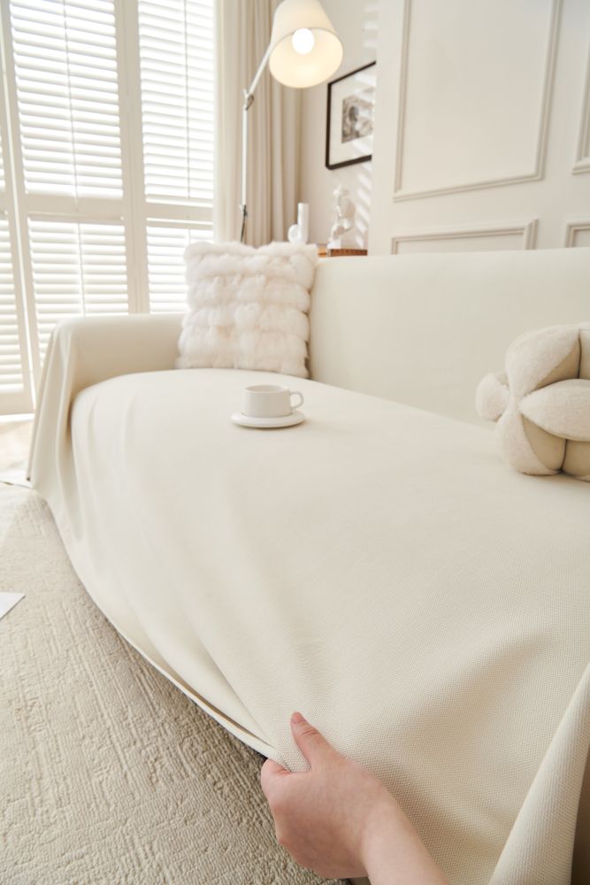 Sofa Throw - Norka - Eggshell