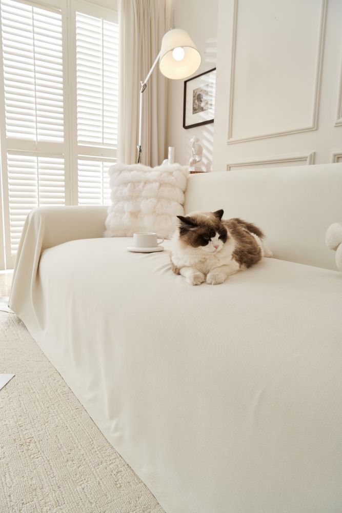 Sofa Throw - Norka - Eggshell