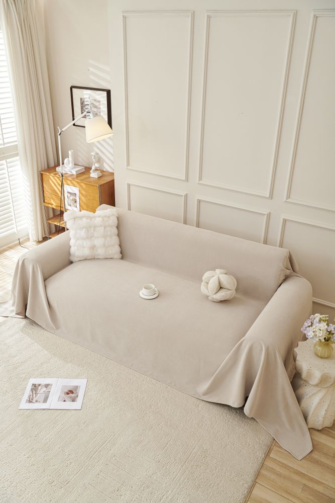 Sofa Throw - Norka - Moon Beige