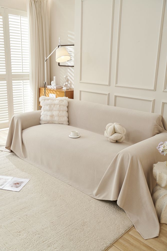 Sofa Throw - Norka - Moon Beige