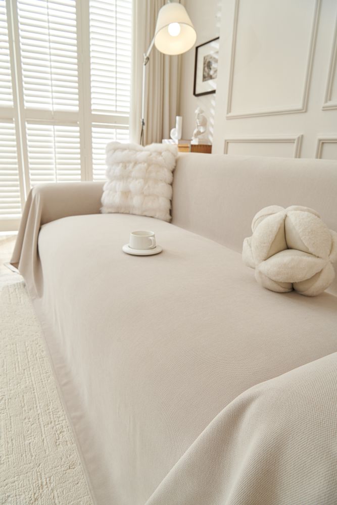 Sofa Throw - Norka - Moon Beige