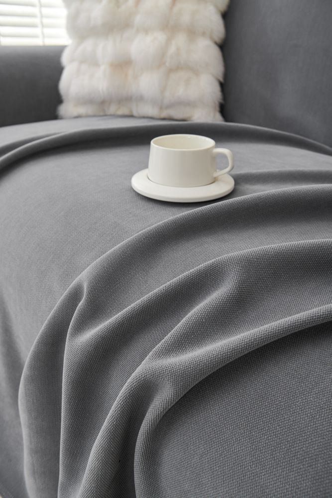 Sofa Throw - Norka - Shadow Grey