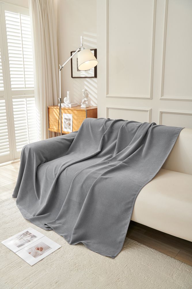 Sofa Throw - Norka - Shadow Grey