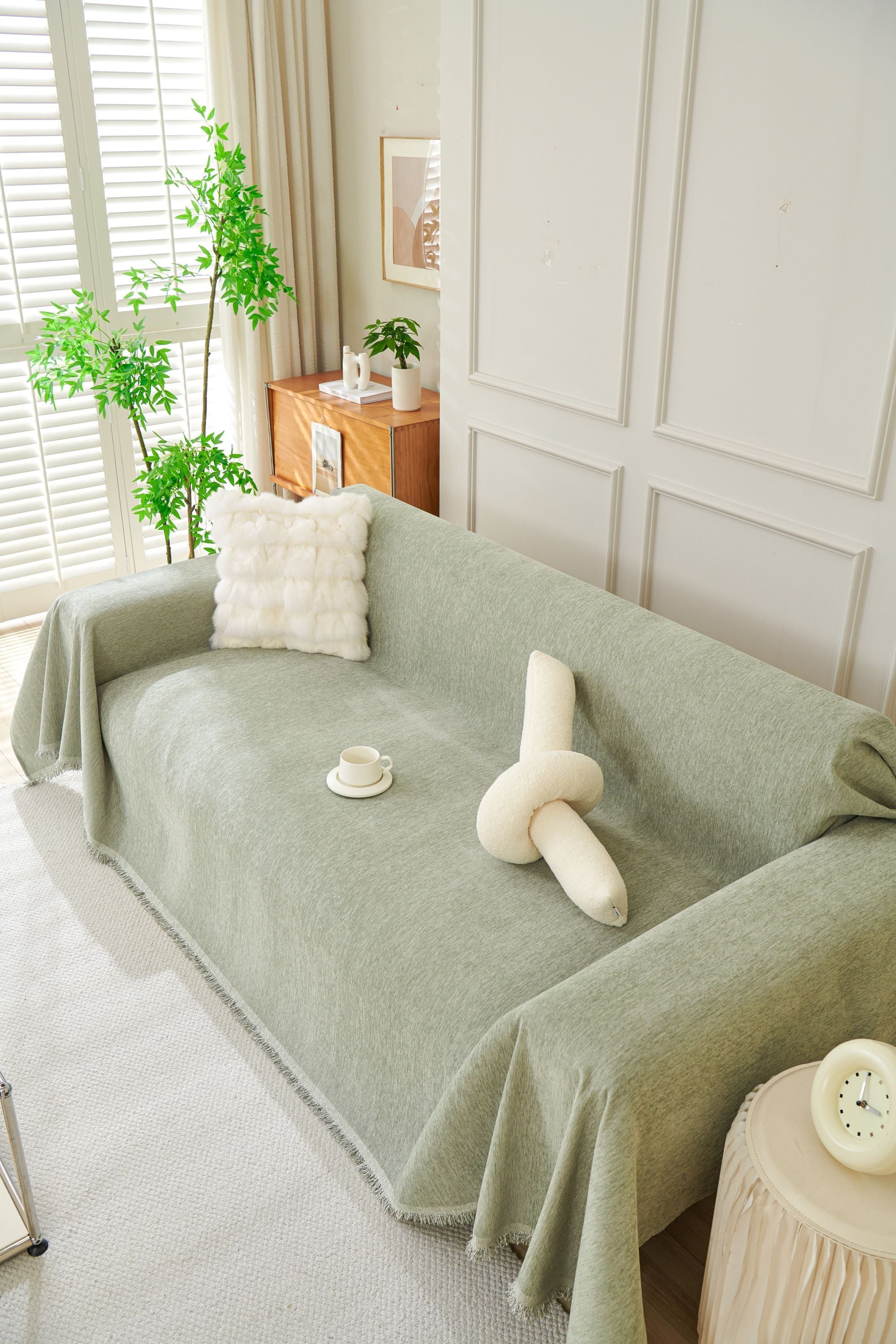 Sofa Throw - Elligate - Sage Green