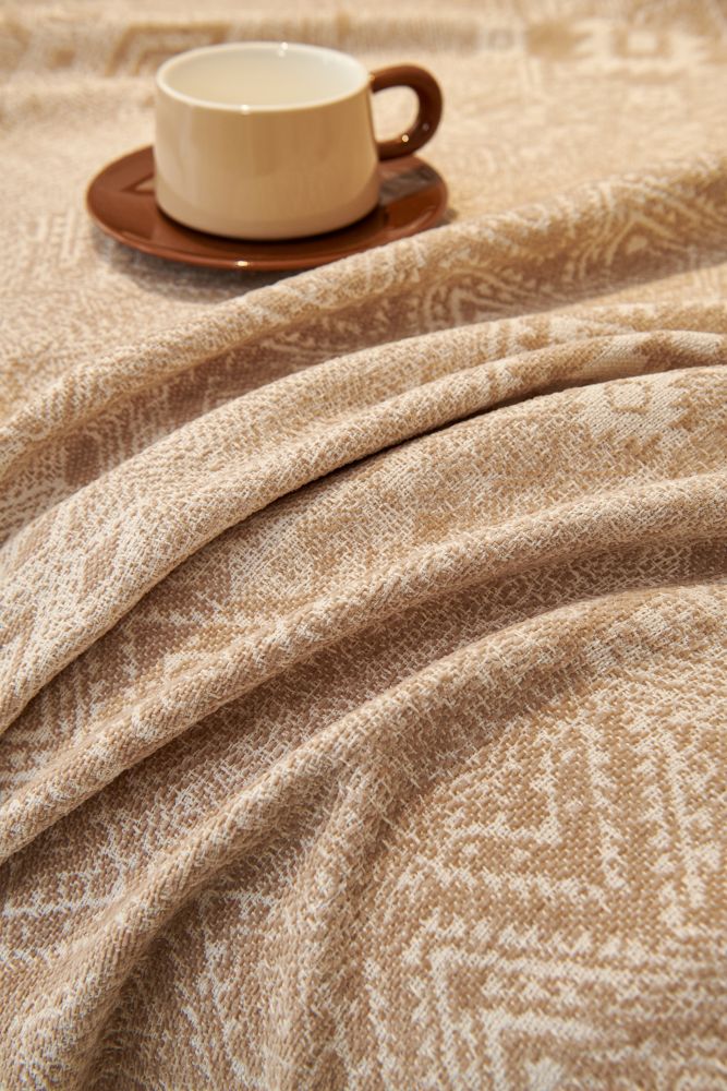 Sofa Throw - Melareve - Light Beige