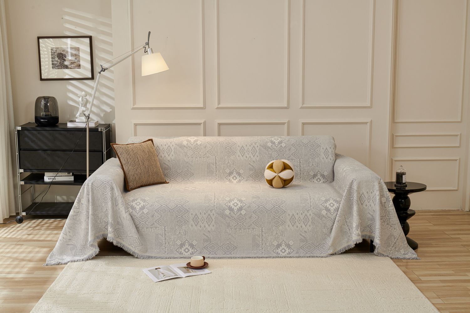 Sofa Throw - Melareve - Dove Grey