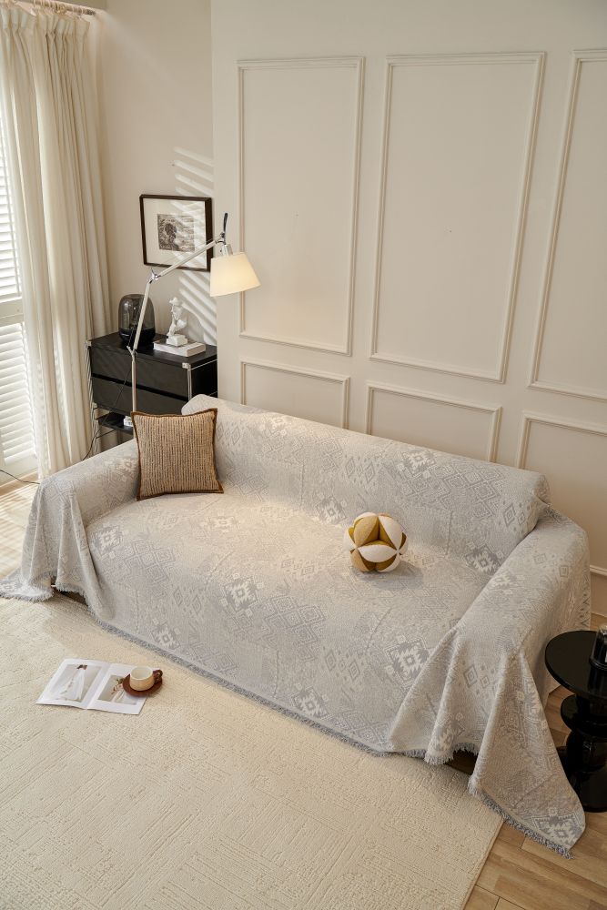 Sofa Throw - Melareve - Dove Grey