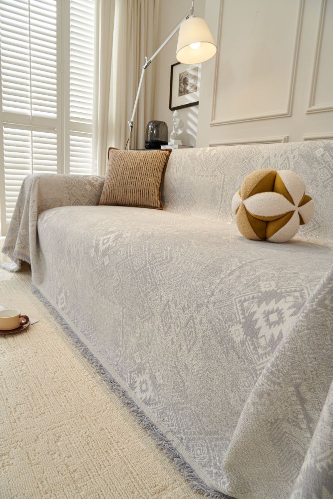 Sofa Throw - Melareve - Dove Grey