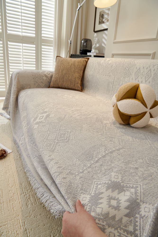 Sofa Throw - Melareve - Dove Grey