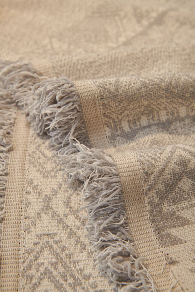 Sofa Throw - Melareve - Dove Grey