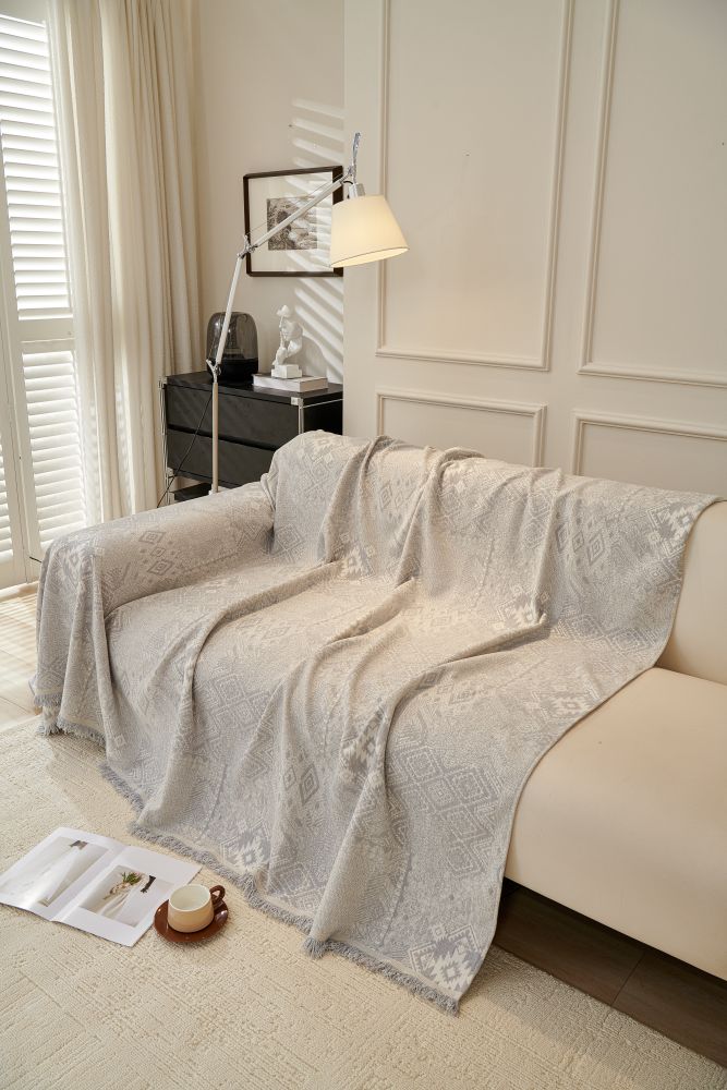 Sofa Throw - Melareve - Dove Grey
