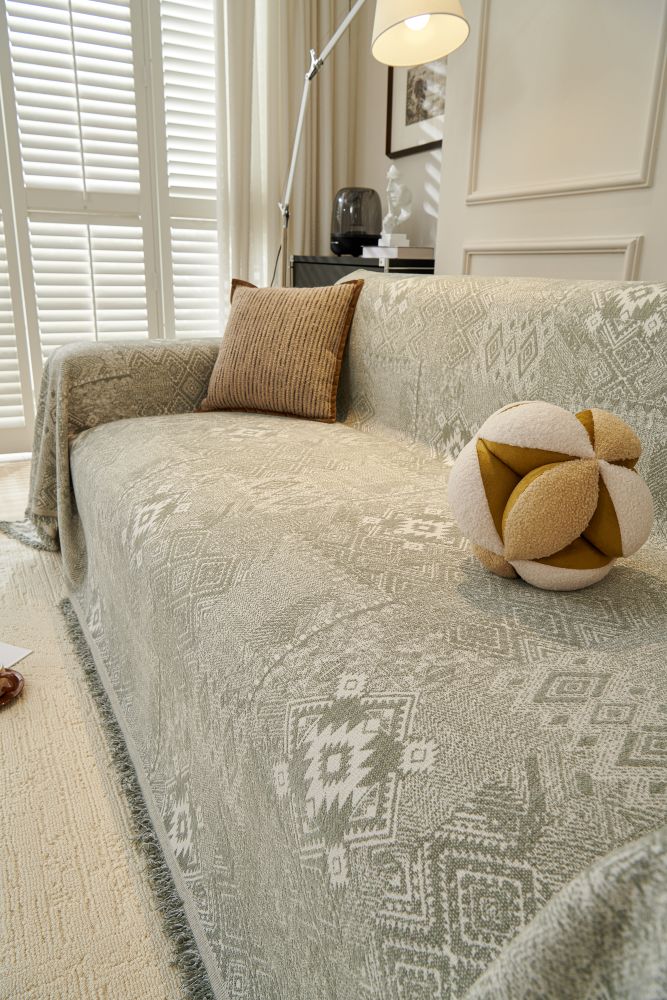 Sofa Throw - Melareve - Silver Grey