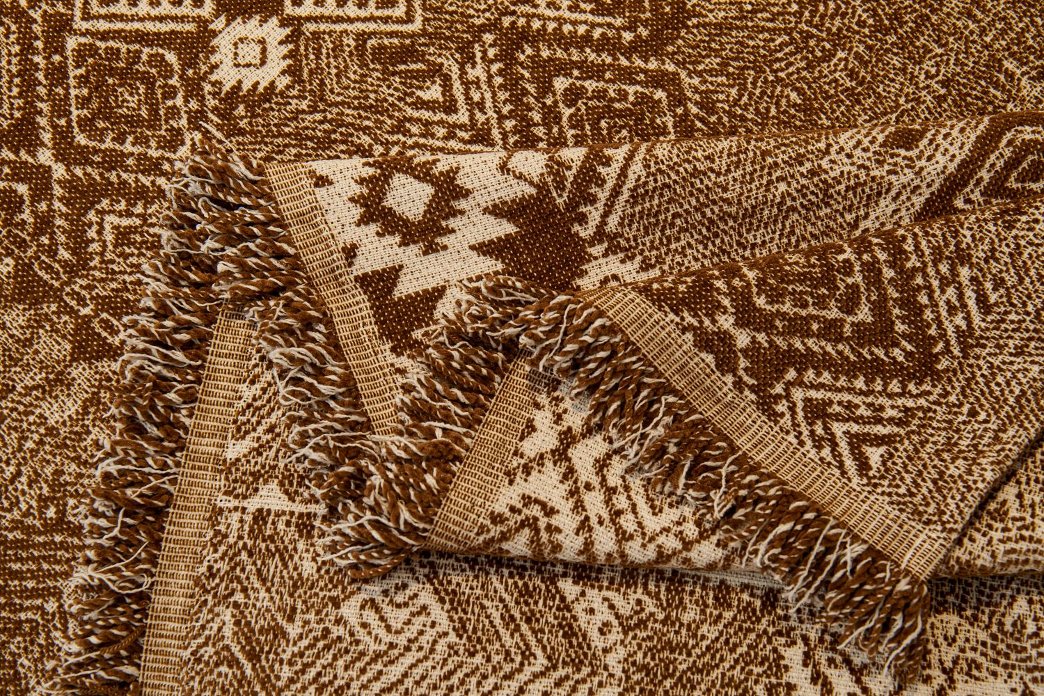 Sofa Throw - Melareve - Cocoa Brown