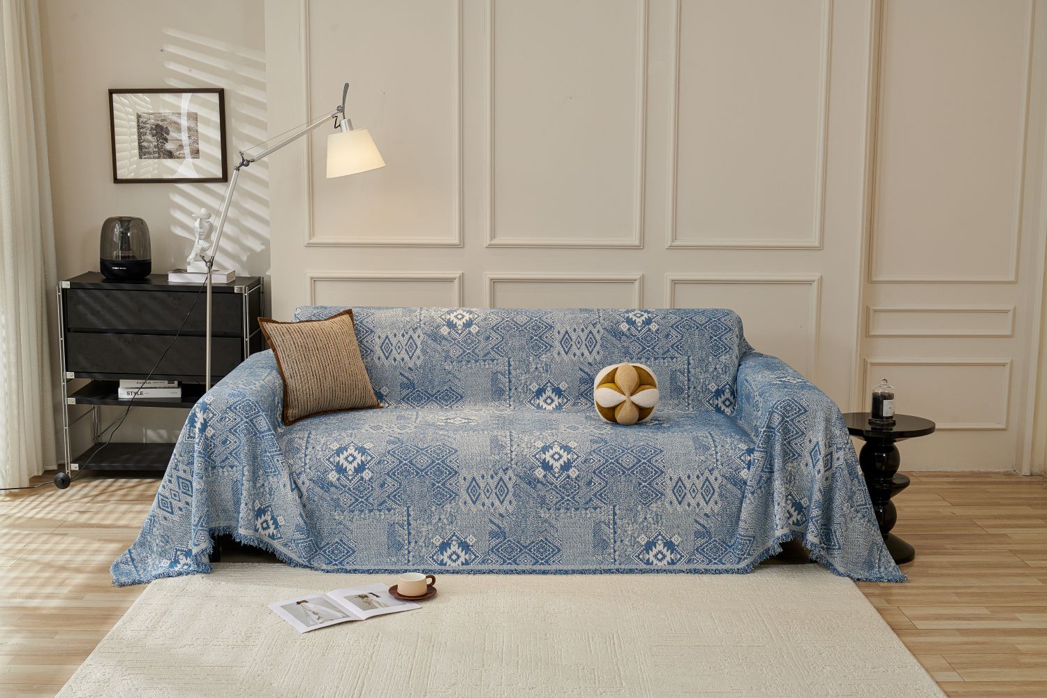 Sofa Throw - Melareve - Vintage Blue