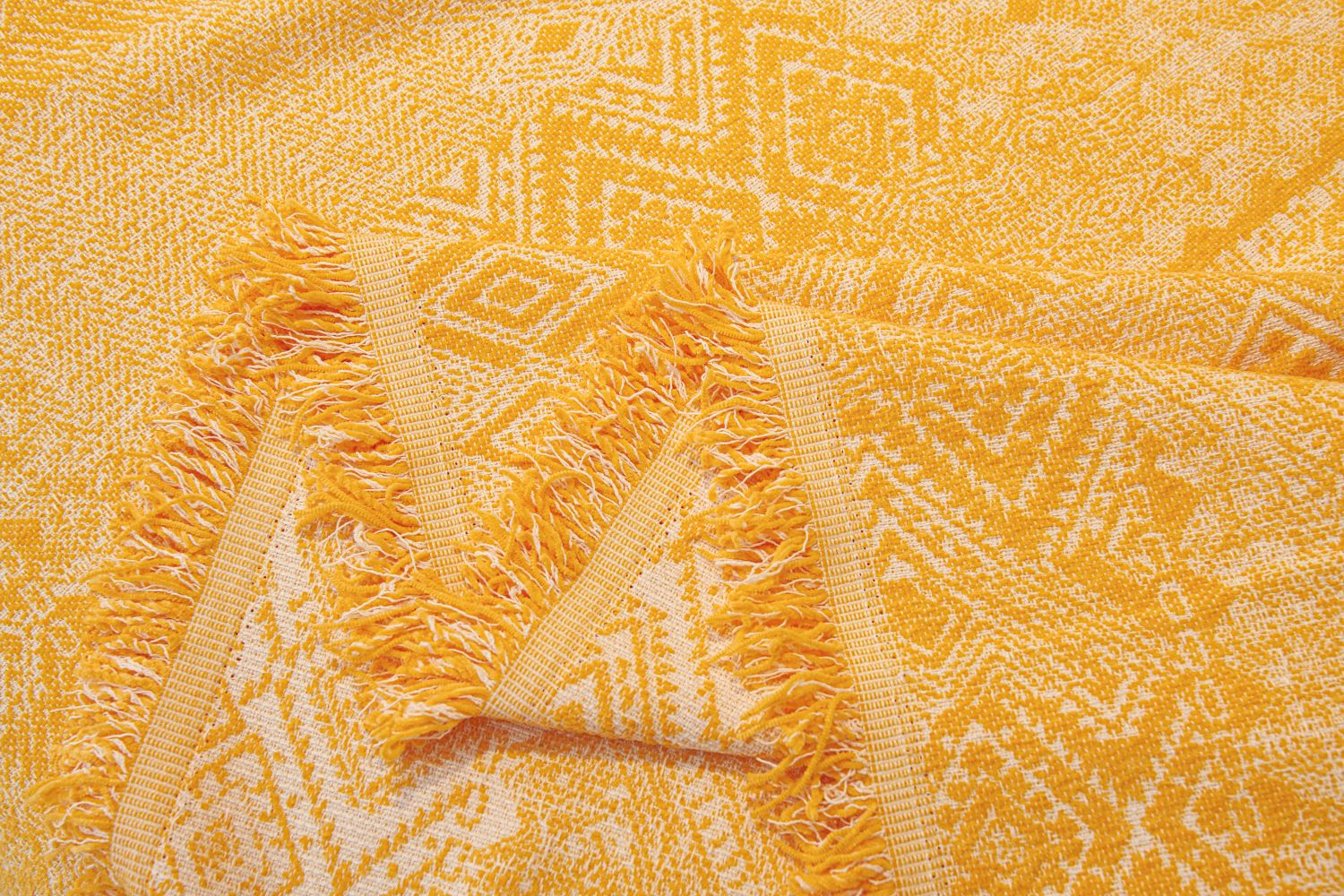 Sofa Throw - Melareve - Golden Yellow