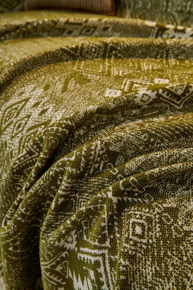 Sofa Throw - Melareve - Forest Green