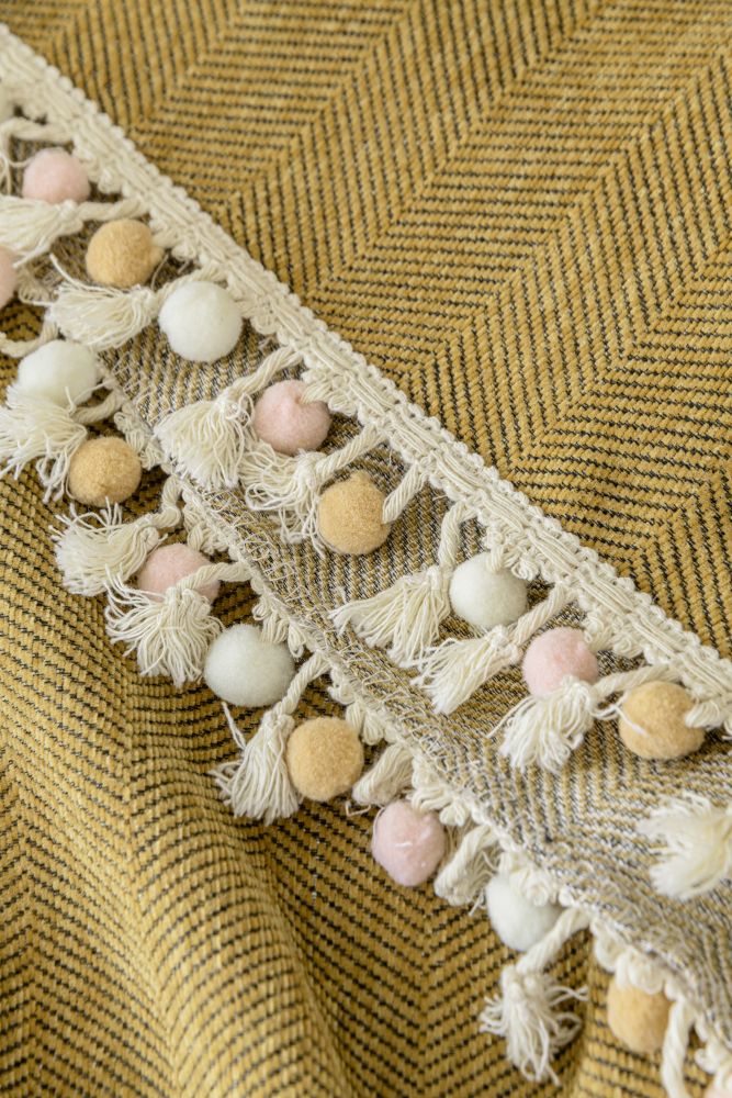 Sofa Throw - Herpome - Honey brown