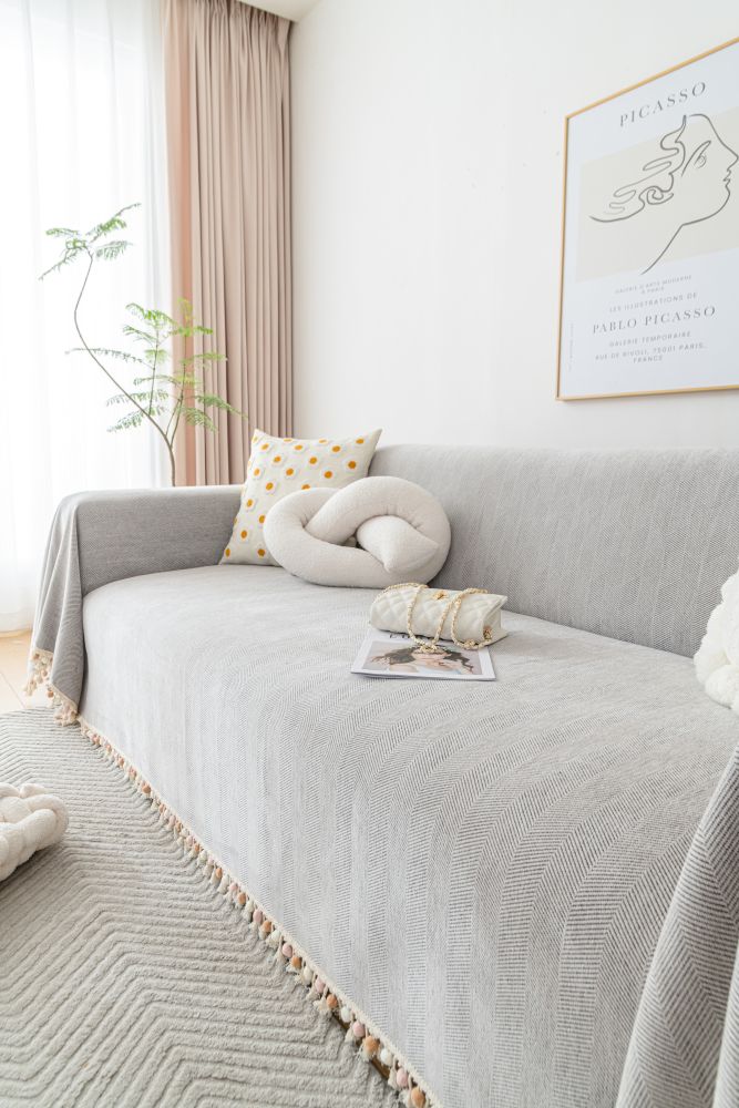Sofa Throw - Herpome - Cloud Gray