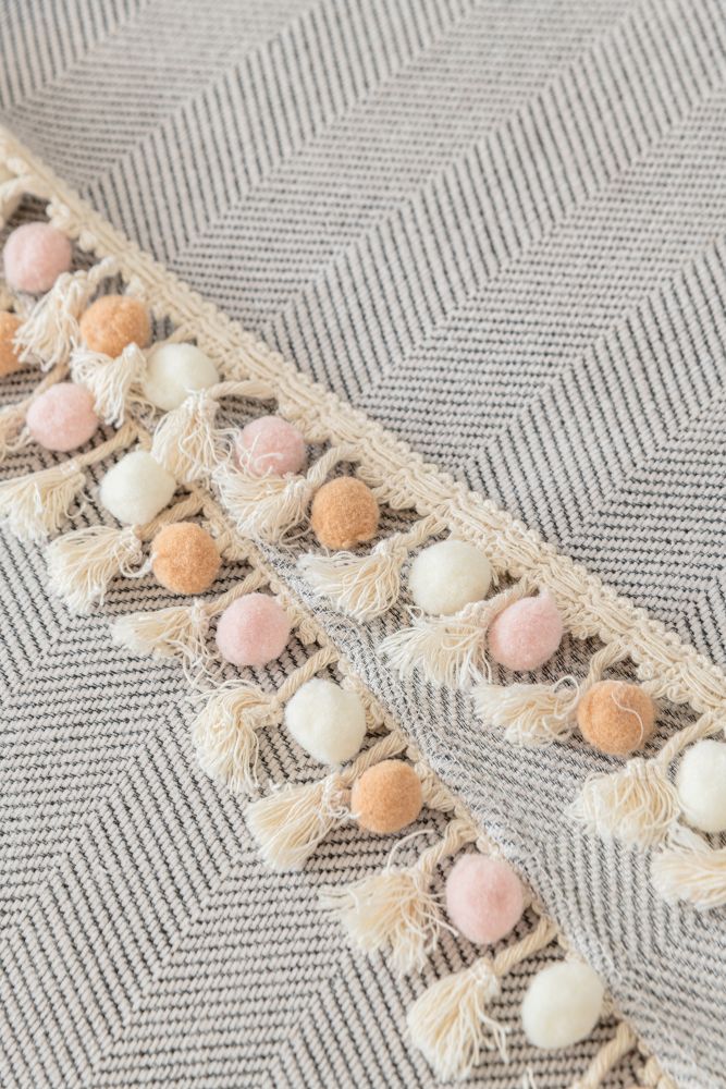 Sofa Throw - Herpome - Cloud Gray